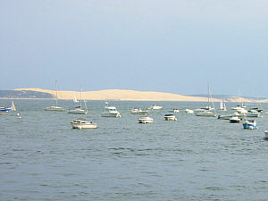 Düne von Pilat von Cap Ferret gesehen